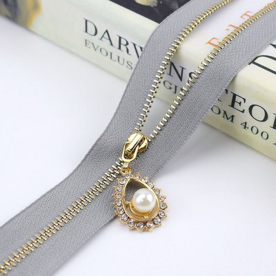 5 vnt. 3# metaliniai užtrauktukai 40-70 cm atviro galo užtrauktukai su kalnų krištolais Patraukti kuprinė Krepšys Drabužiai Striukė Dekoratyviniai užtrauktukų siuvimo priedai