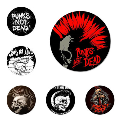 Punks not dead Αξεσουάρ καρφίτσας καρφίτσας Badge For Clothes Backpack Decoration δώρο