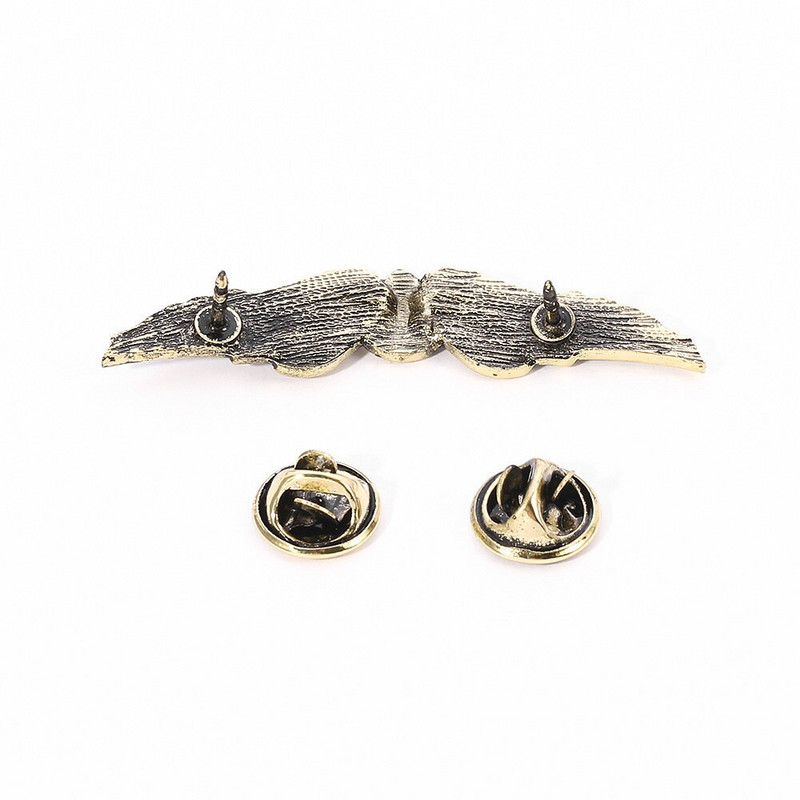 Broșă cu aripi de metal retro Sadang, film și televiziune, dramă, din aliaj, insignă, colecție de picurare, ac de rever pentru bărbați