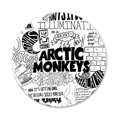 58 mm Arctic Monkeys Multi Icons Pins Bedž Dekoracija Broševi Metalni Bedževi Za Dekoraciju Naprtnjače