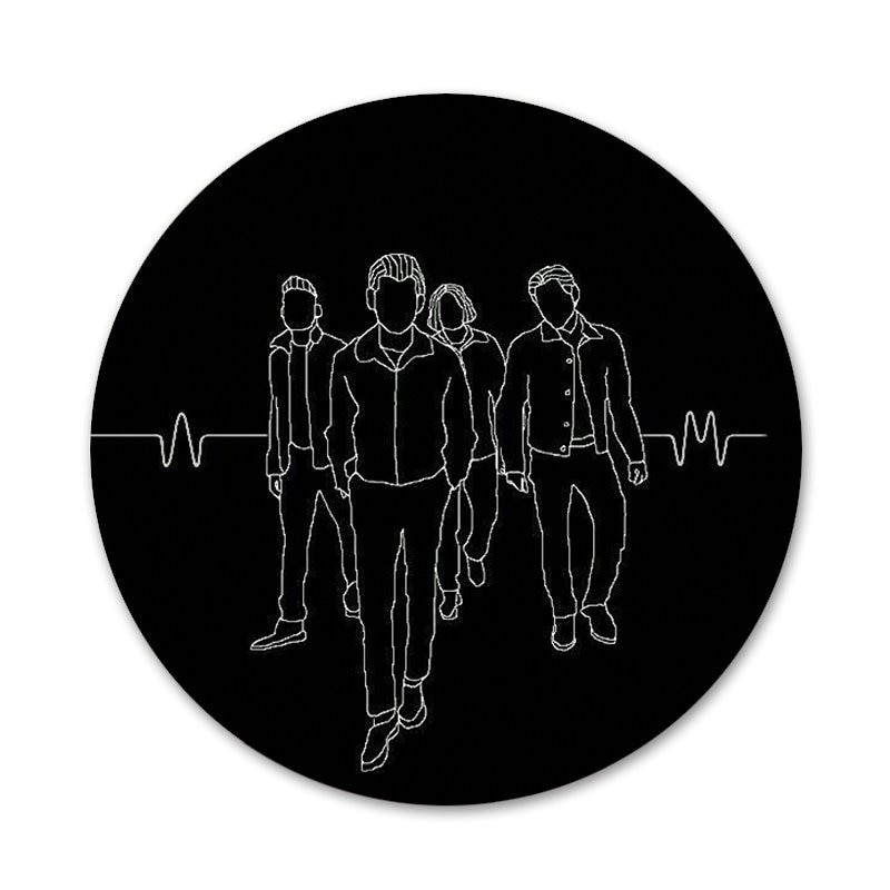 58 mm Arctic Monkeys Multi Icons Pins Bedž Dekoracija Broševi Metalni Bedževi Za Dekoraciju Naprtnjače