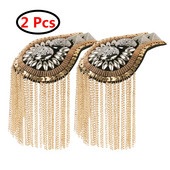 2 tk õlg Epaulette Vintage Epaulettes Epaulet Käsitsi valmistatud tutikett Epaulet õlalauad Märg Pross Ülikonna aksessuaarid