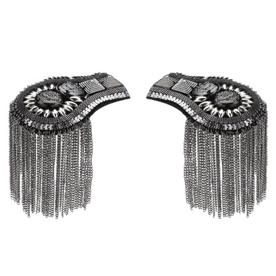 2 tk õlg Epaulette Vintage Epaulettes Epaulet Käsitsi valmistatud tutikett Epaulet õlalauad Märg Pross Ülikonna aksessuaarid