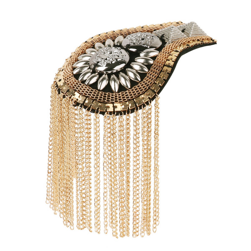 2 tk õlg Epaulette Vintage Epaulettes Epaulet Käsitsi valmistatud tutikett Epaulet õlalauad Märg Pross Ülikonna aksessuaarid