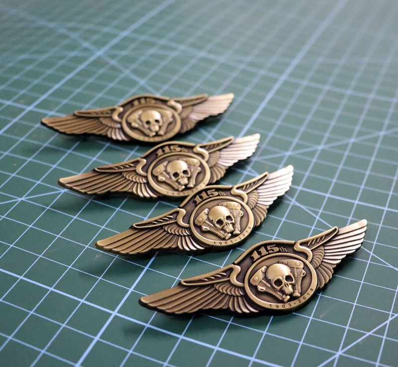 115th Anniversary Motorcycle Club biker брошки игли за яке обувки дрехи жилетка значки череп крила шапка игли брошки