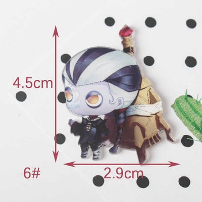 Identity V 1PCS Maalimine koomiksisegu skelett rõivaste jaoks Akrüülist märgid Kawaii ikoonid seljakotil oleva nööpnõelaga prossi märk Z62
