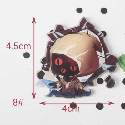 Identity V 1PCS Maalimine koomiksisegu skelett rõivaste jaoks Akrüülist märgid Kawaii ikoonid seljakotil oleva nööpnõelaga prossi märk Z62