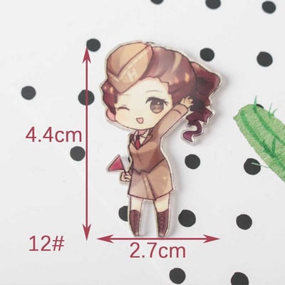 Identity V 1PCS Maalimine koomiksisegu skelett rõivaste jaoks Akrüülist märgid Kawaii ikoonid seljakotil oleva nööpnõelaga prossi märk Z62