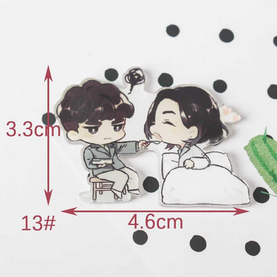 Identity V 1PCS Maalimine koomiksisegu skelett rõivaste jaoks Akrüülist märgid Kawaii ikoonid seljakotil oleva nööpnõelaga prossi märk Z62