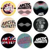 58mm ARCTIC MONKEYS Icoane Ace Insignă Decorare Broșe Insigne metalice pentru haine Rucsac Decorare