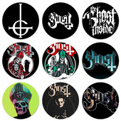 Ghost Band Ikone Igle Dekoracija znački Broševi Metalne značke za odjeću Dekoracija ruksaka 58 mm