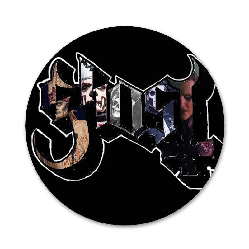 Ghost Band Ikone Igle Dekoracija znački Broševi Metalne značke za odjeću Dekoracija ruksaka 58 mm