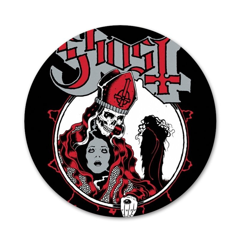 Ghost Band Ikone Igle Dekoracija znački Broševi Metalne značke za odjeću Dekoracija ruksaka 58 mm