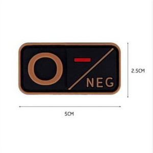 3D PVC plaaster A+ B+ AB+ O+ positiivne POS A- B- AB- O- negatiivne NEG veregrupi plaaster Taktikalised plaastrid sõjaväe märgid