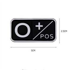 3D PVC plaaster A+ B+ AB+ O+ positiivne POS A- B- AB- O- negatiivne NEG veregrupi plaaster Taktikalised plaastrid sõjaväe märgid