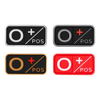 3D PVC plaaster A+ B+ AB+ O+ positiivne POS A- B- AB- O- negatiivne NEG veregrupi plaaster Taktikalised plaastrid sõjaväe märgid