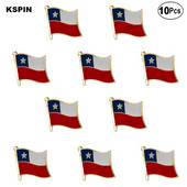 10Pcs a Lot Čile zastava rever značke zastave broš igle značke