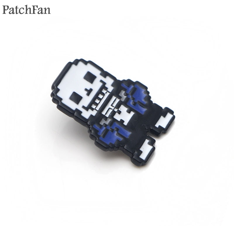 Patchfan Undertale Kovové zinkové smaltované odznaky Trendy medaila insígnie para batoh tričko oblečenie brošne odznaky pre mužov ženy A1657