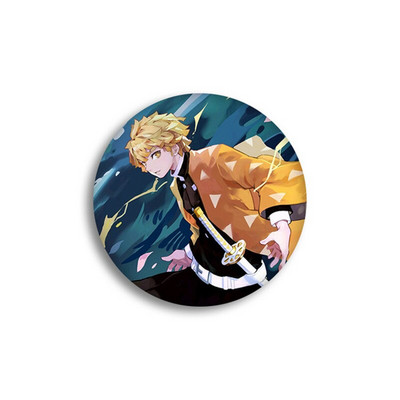 Anime Demon Slayer Kimetsu no Yaiba Kamado Tanjirou Ace pentru rucsacuri de desene animate Pin Badge Decoration Brose Metal Badge pentru