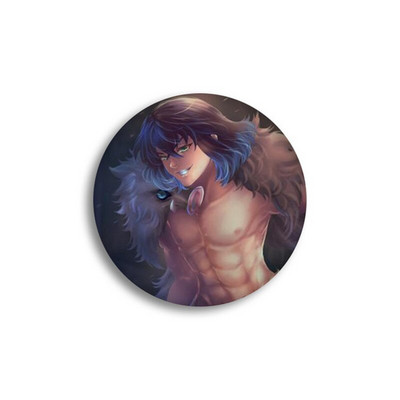 Anime Demon Slayer Kimetsu no Yaiba Kamado Tanjirou Ace pentru rucsacuri de desene animate Pin Badge Decoration Brose Metal Badge pentru