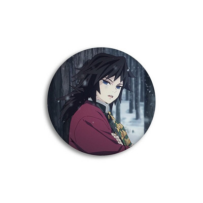 Anime Demon Slayer Kimetsu no Yaiba Kamado Tanjirou Ace pentru rucsacuri de desene animate Pin Badge Decoration Brose Metal Badge pentru