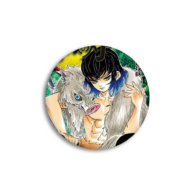 Anime Demon Slayer Kimetsu no Yaiba Kamado Tanjirou Ace pentru rucsacuri de desene animate Pin Badge Decoration Brose Metal Badge pentru
