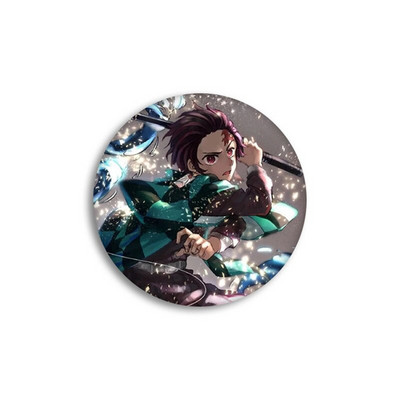 Anime Demon Slayer Kimetsu no Yaiba Kamado Tanjirou Ace pentru rucsacuri de desene animate Pin Badge Decoration Brose Metal Badge pentru