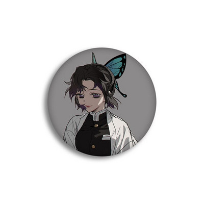 Anime Demon Slayer Kimetsu no Yaiba Kamado Tanjirou Ace pentru rucsacuri de desene animate Pin Badge Decoration Brose Metal Badge pentru