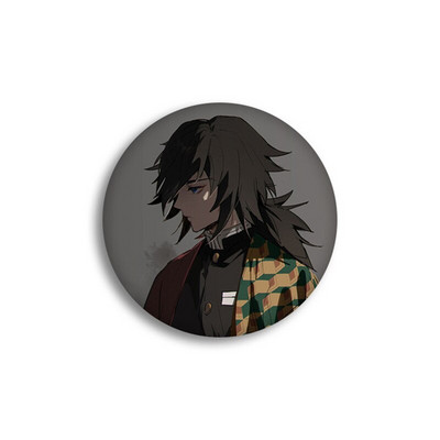 Anime Demon Slayer Kimetsu no Yaiba Kamado Tanjirou Ace pentru rucsacuri de desene animate Pin Badge Decoration Brose Metal Badge pentru