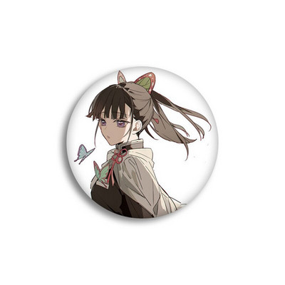 Anime Demon Slayer Kimetsu no Yaiba Kamado Tanjirou Ace pentru rucsacuri de desene animate Pin Badge Decoration Brose Metal Badge pentru