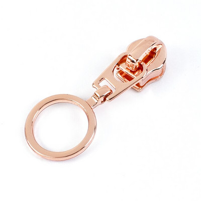 5/10/20 vnt. 5# užtrauktuko ištraukimo slankiklis nailoniniams užtrauktukams RoseGold dekoratyvinis užtrauktuko galvos maišelis Drabužiai Striukė siuvimo užsegimai Priedai