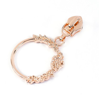 5/10/20 vnt. 5# užtrauktuko ištraukimo slankiklis nailoniniams užtrauktukams RoseGold dekoratyvinis užtrauktuko galvos maišelis Drabužiai Striukė siuvimo užsegimai Priedai