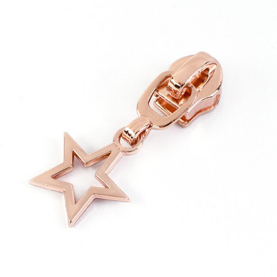 5/10/20 vnt. 5# užtrauktuko ištraukimo slankiklis nailoniniams užtrauktukams RoseGold dekoratyvinis užtrauktuko galvos maišelis Drabužiai Striukė siuvimo užsegimai Priedai