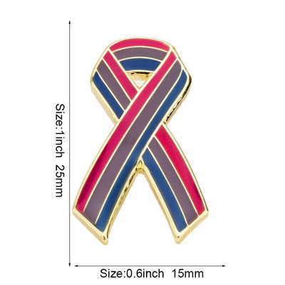 Biseksuaal Pride Rainbow Pride rinnanõelad rõivaste märgid plaastrites Rozety Papierowe Icon Seljakott XY0136