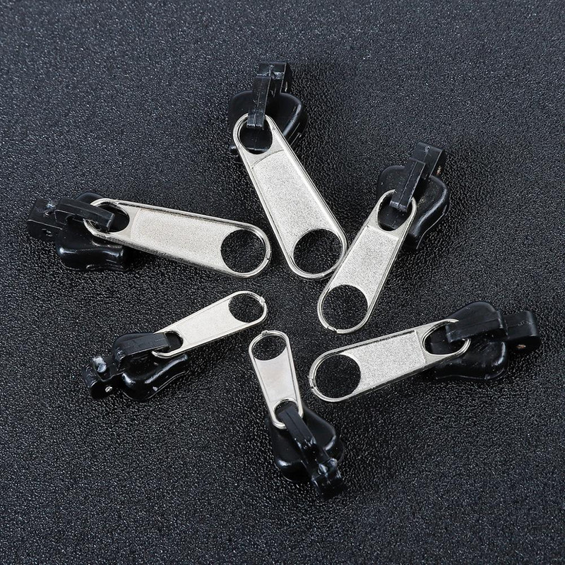 6 ks/sada univerzálna sada na opravu zipsu, náhradné zuby na opravu zipsu, oprava akéhokoľvek zipsu, magický okamžitý posuvný zips na šitie