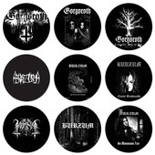 58mm nórska kapela čierne Burzum ikony špendlíky odznak dekorácia brošne kovové odznaky na dekoráciu batohu