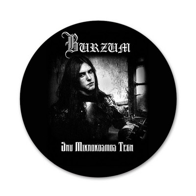 58mm nórska kapela čierne Burzum ikony špendlíky odznak dekorácia brošne kovové odznaky na dekoráciu batohu
