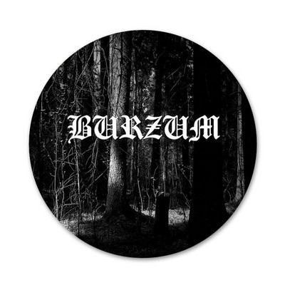 58mm nórska kapela čierne Burzum ikony špendlíky odznak dekorácia brošne kovové odznaky na dekoráciu batohu