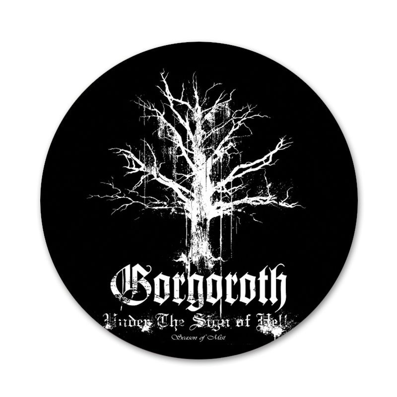 58mm nórska kapela čierne Burzum ikony špendlíky odznak dekorácia brošne kovové odznaky na dekoráciu batohu