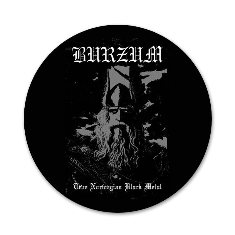 58mm nórska kapela čierne Burzum ikony špendlíky odznak dekorácia brošne kovové odznaky na dekoráciu batohu