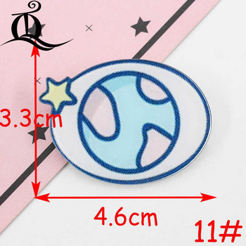 1 БР. Икони за анимационни значки на щифта Акрилни значки Значки за облекло Kawaii Брошки PVC Брошка, Еднорог върху плат и чанта Z41