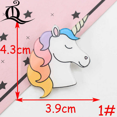 1 bucăți pictograme insigne de desene animate pe pin insigne acrilice insigne pentru îmbrăcăminte broșe Kawaii broșă din PVC, unicorn pe pânză și geantă Z41