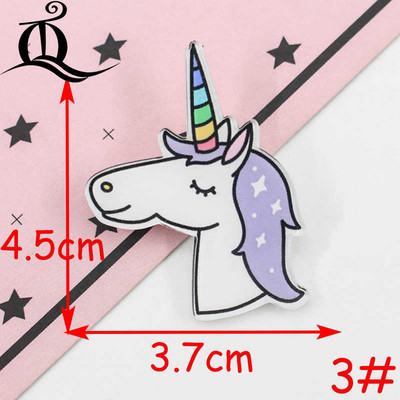1 bucăți pictograme insigne de desene animate pe pin insigne acrilice insigne pentru îmbrăcăminte broșe Kawaii broșă din PVC, unicorn pe pânză și geantă Z41