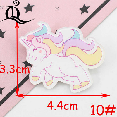 1 bucăți pictograme insigne de desene animate pe pin insigne acrilice insigne pentru îmbrăcăminte broșe Kawaii broșă din PVC, unicorn pe pânză și geantă Z41