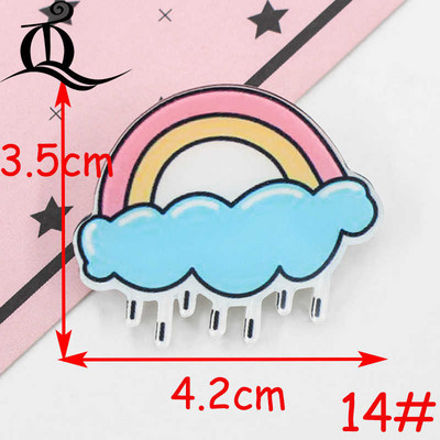 1 bucăți pictograme insigne de desene animate pe pin insigne acrilice insigne pentru îmbrăcăminte broșe Kawaii broșă din PVC, unicorn pe pânză și geantă Z41