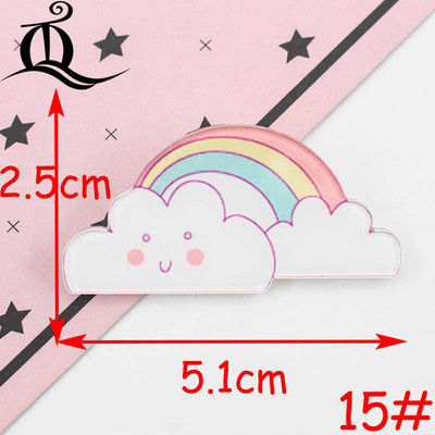 1 bucăți pictograme insigne de desene animate pe pin insigne acrilice insigne pentru îmbrăcăminte broșe Kawaii broșă din PVC, unicorn pe pânză și geantă Z41