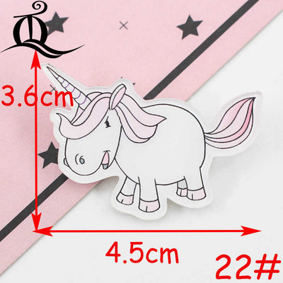 1 bucăți pictograme insigne de desene animate pe pin insigne acrilice insigne pentru îmbrăcăminte broșe Kawaii broșă din PVC, unicorn pe pânză și geantă Z41