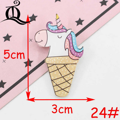 1 bucăți pictograme insigne de desene animate pe pin insigne acrilice insigne pentru îmbrăcăminte broșe Kawaii broșă din PVC, unicorn pe pânză și geantă Z41
