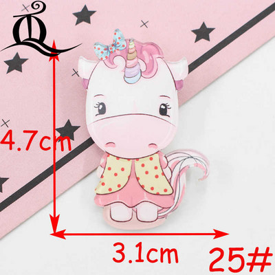 1 bucăți pictograme insigne de desene animate pe pin insigne acrilice insigne pentru îmbrăcăminte broșe Kawaii broșă din PVC, unicorn pe pânză și geantă Z41