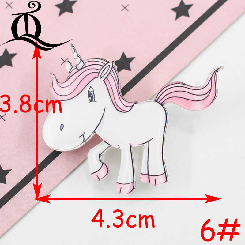 1 bucăți pictograme insigne de desene animate pe pin insigne acrilice insigne pentru îmbrăcăminte broșe Kawaii broșă din PVC, unicorn pe pânză și geantă Z41